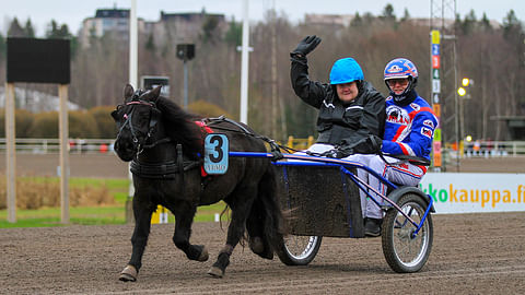 Ville Petteri Lehtinen kilpaili Vermon paraponilähdössä Skogborgs Hermionella marraskuussa 2021 Olli Koivusen kanssa.