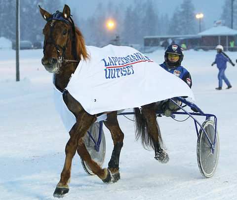 Jani Ruotsalainen ajoi Diktaattorin voittoon viidennessä kohteessa. Kuva: Annika Nisonen