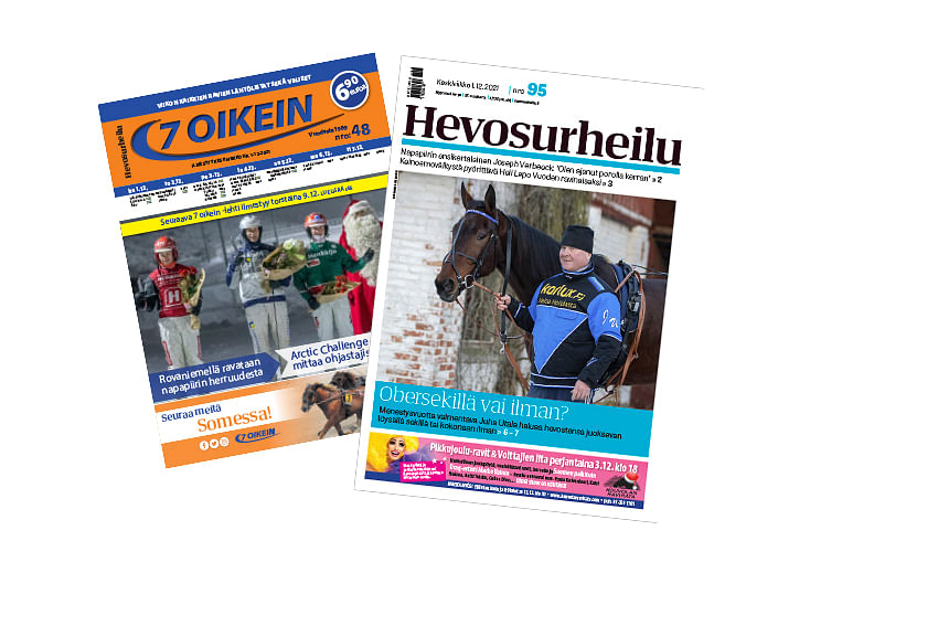Hevosurheilu ja 7 Oikein -lehti ilmestyy tällä viikolla torstaina 9.12.