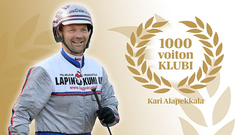Kari Alapekkala liittyi keskiviikkona Tuhannen voiton klubiin.