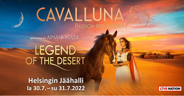 Cavalluna-hevosshow’n Suomen-esitykset siirtyvät maaliskuulta heinäkuulle