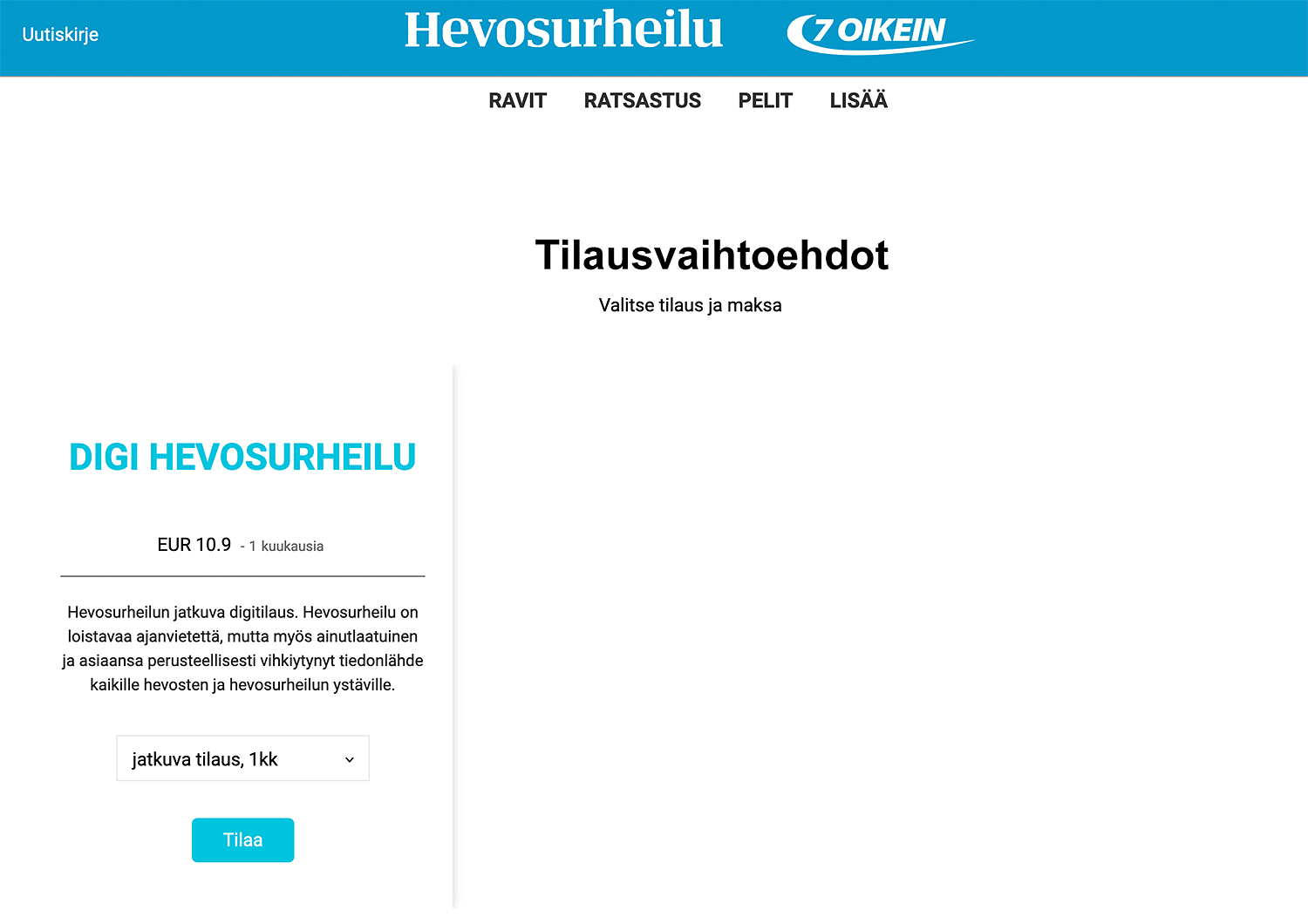 Hevosurheilu-lehden verkkopalvelu uudistuu ja jatkossa tilaajat saavat runsaammin luettavaa.
