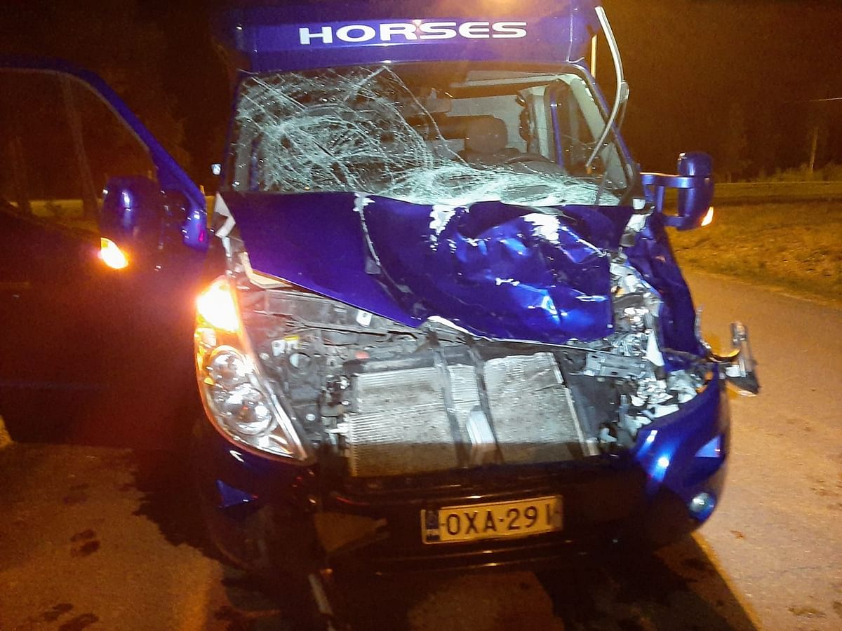 Kari Lehtonen ravireissulla hirvikolarissa - "Auto meni tuusan nuuskaksi"