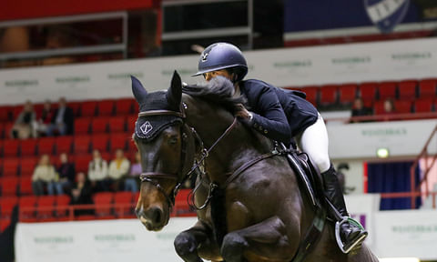 Eveliina Talvio ja Glamour Helsinki Horse Show´ssa.