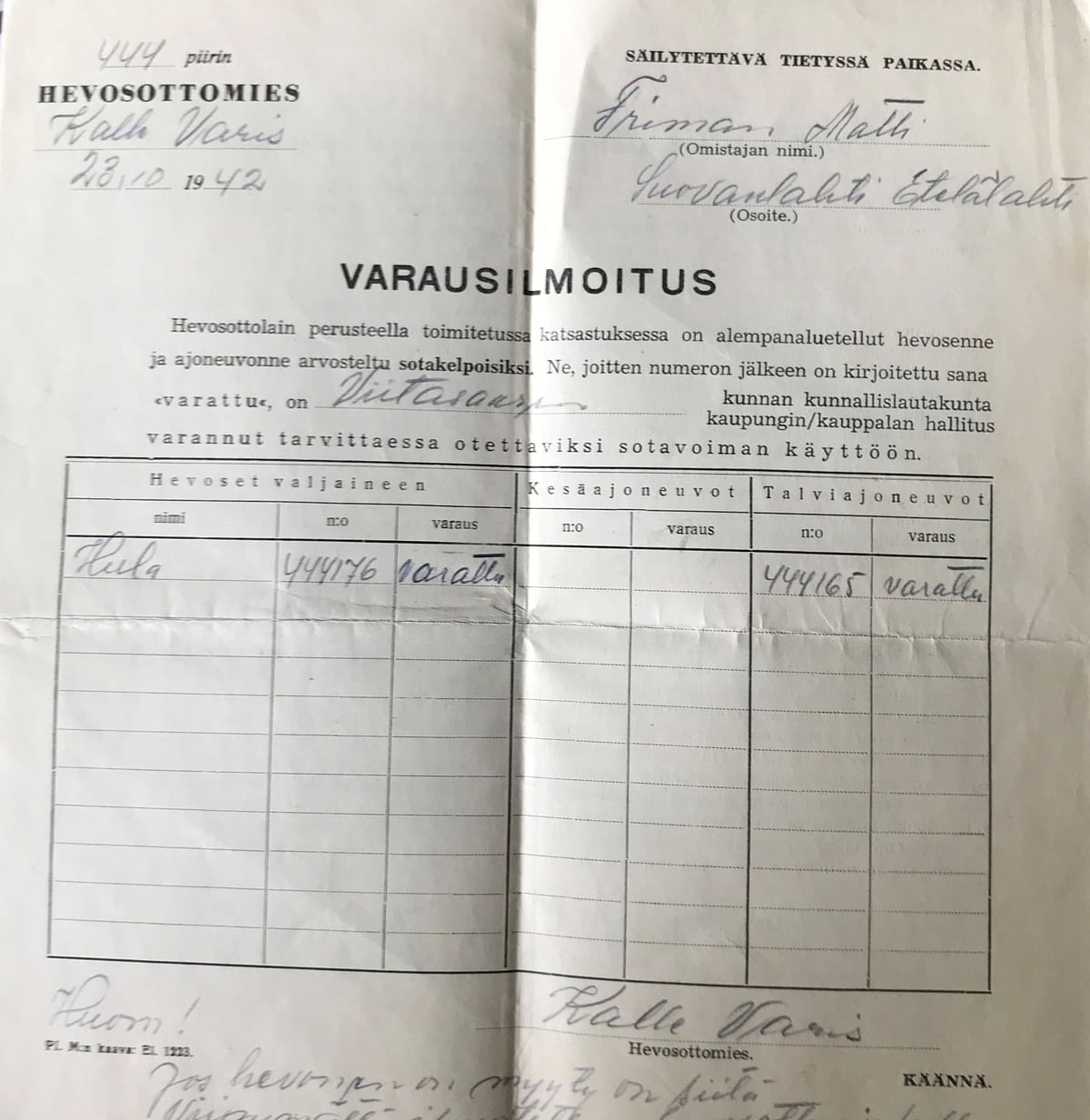 Kolmisentuhatta vanhaa dokumenttia, valokuvaa ja lehteä kertovat suomalaista hevoshistoriaa.