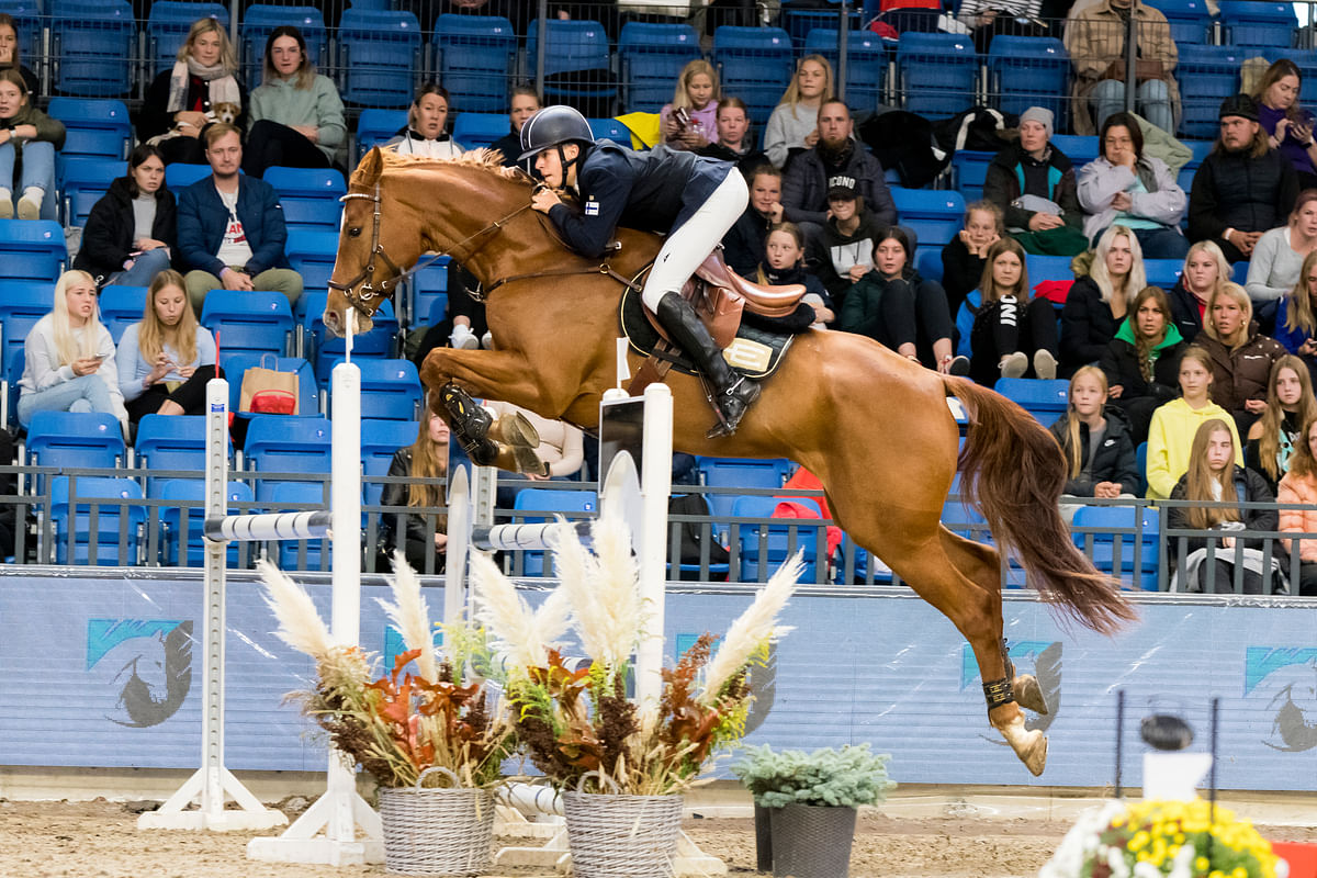 Jone Illi ja Celtas Quillian Tallinna Horse Showssa.