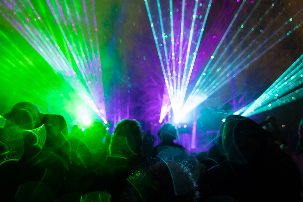 Uudenvuoden lasershow järjestettiin edellisen kerran Espoossa vuoden 2018 vaihtuessa vuodeksi 2019.