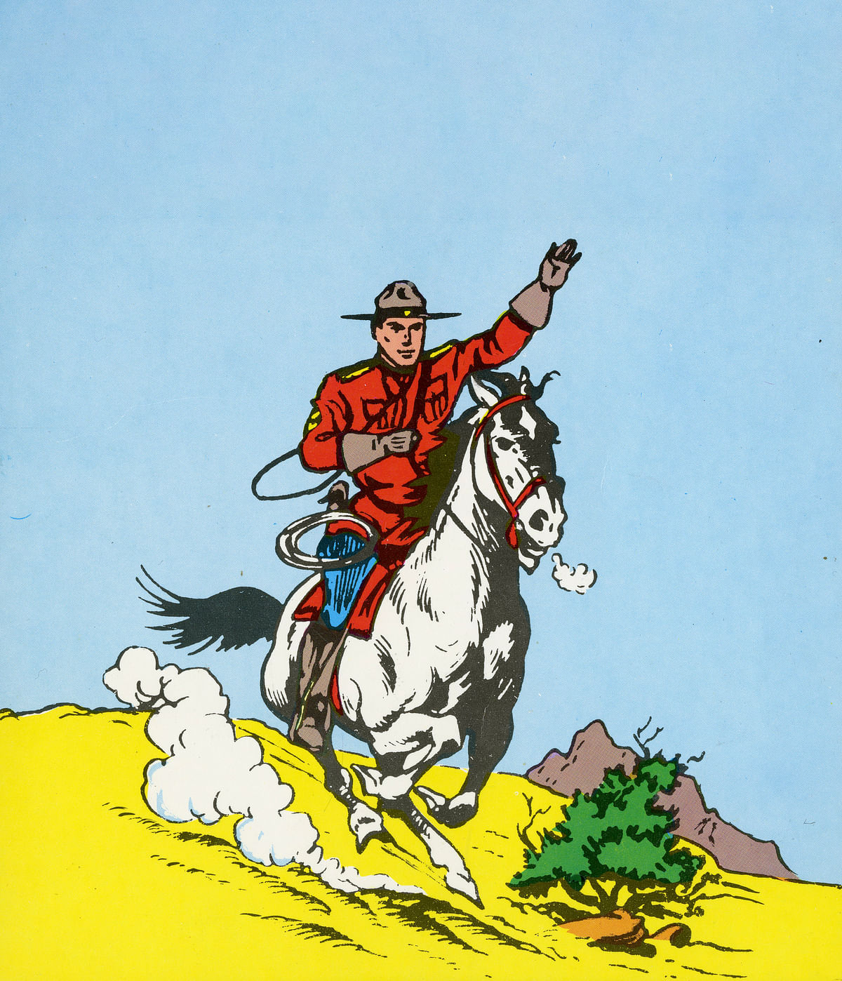 Ratsupoliisi King rymisteli Seura-lehdessä aina vuoteen 2020 saakka. Samoja sarjoja julkaistiin yhä uudelleen, vaikka värisarjakin loppui jo vuonna 1954.