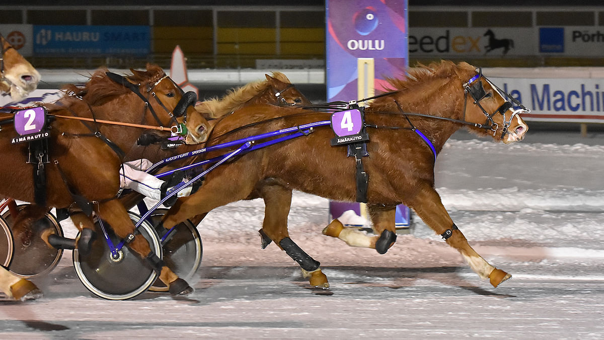 Vakner voittamassa Oulussa tammikuussa.