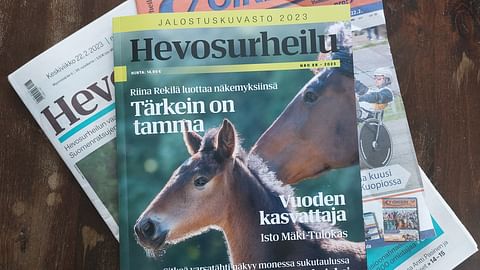 Jalostuskuvasto, Hevosurheilu ja 7 oikein -lehti myytävänä Vermossa