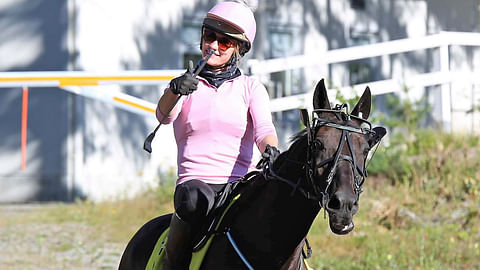 Monté hurmasi Tilda Bergströmin täysin. Kuvassa Bergström ja Westcoast Skipper.