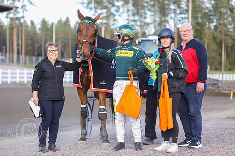 Woland Frido pääsi voittajaseremonioihin toisen kerran urallaan.