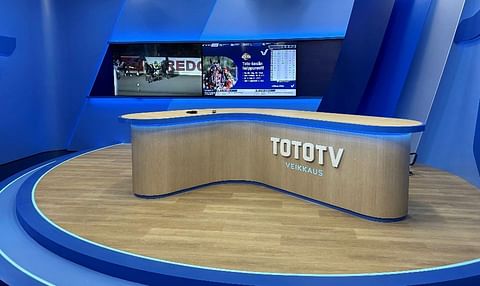 Tältä näyttää TotoTV:n uusi studio.