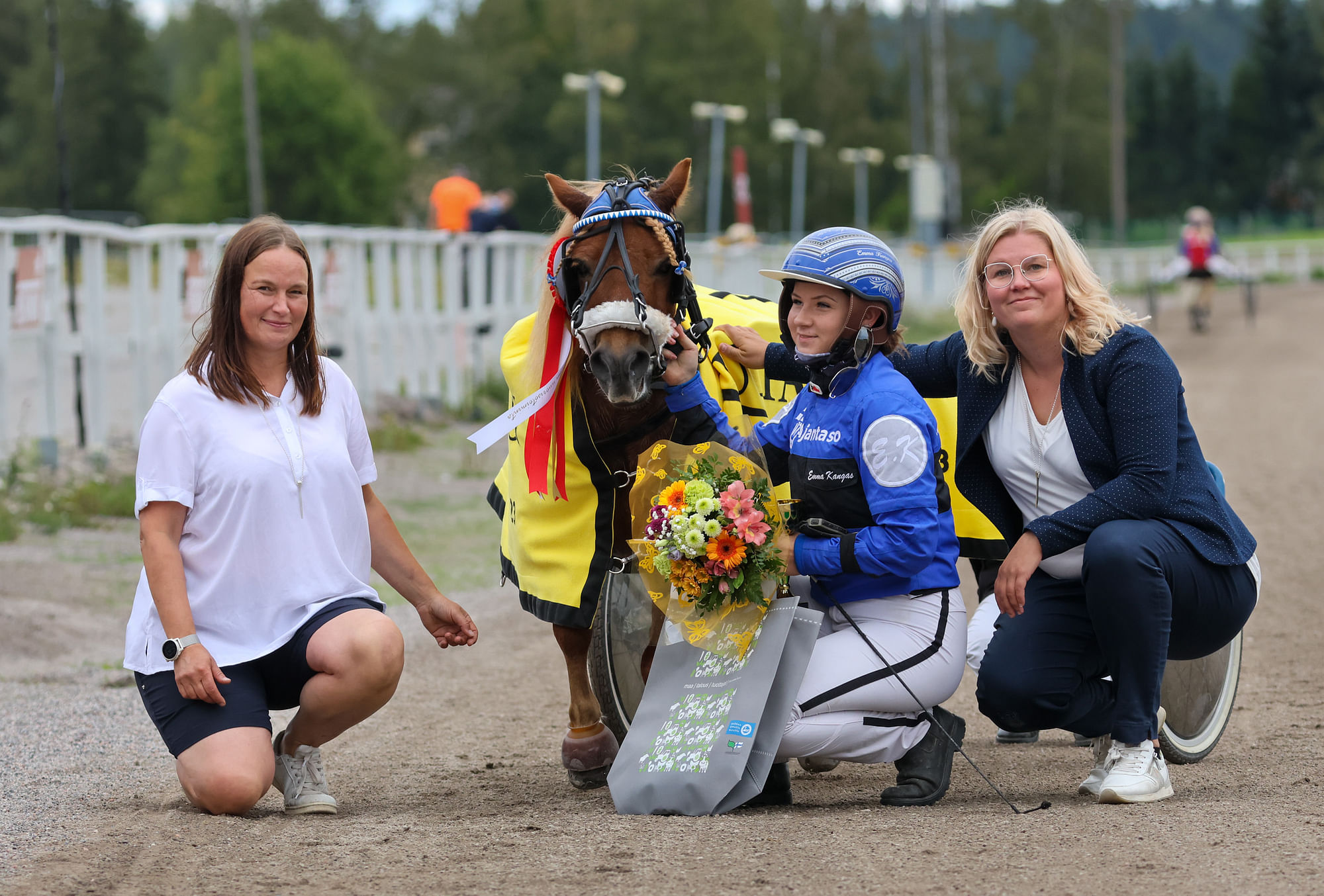Olkijoen Oivan ja Emma Kankaan karkumatka päättyi poseerauksiin.