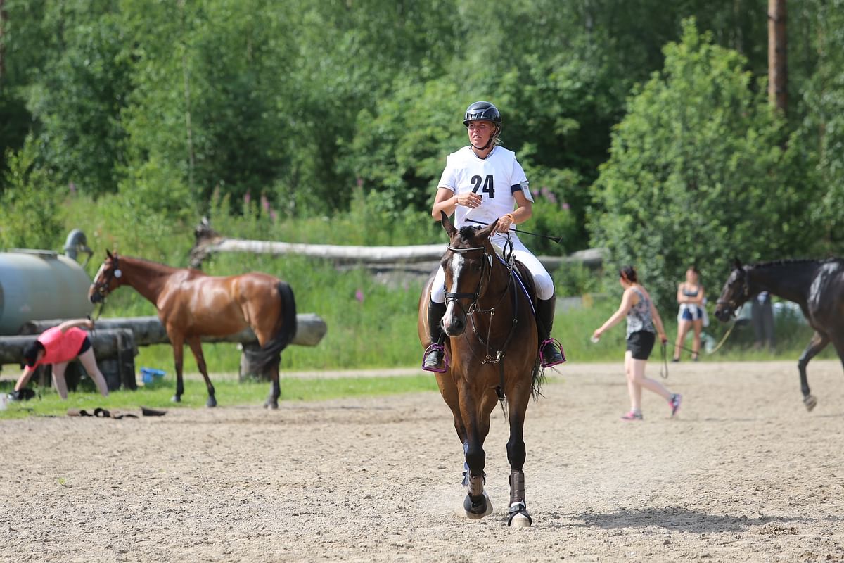 Suomenmestari Maija Yli-Huhtala kävi Birchcape's Wonderlandin kanssa Ad van de Weteringin treeneissä ennen Ypäjä Horse Show'ta. Puomit olivat niin sanotusti tapissa,  ja hyvin meni. 
