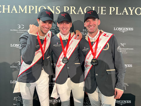 GCT Super Cup voittajat; Christian Kukuk, Eoin McMahon ja Philipp Weishaupt.