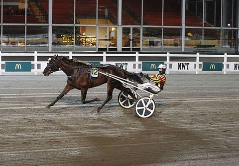 Ninja Zon voittaa Färjestadissa lokakuussa André Eklundin ajamana.