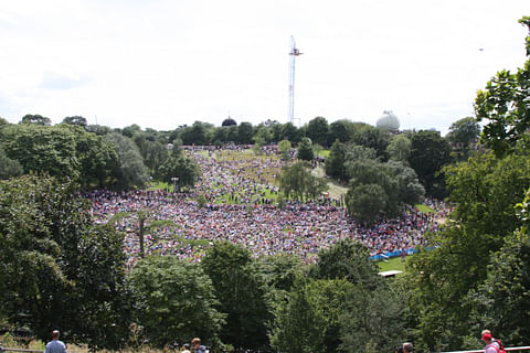 Kentän maastokoe kerää yleisöä, mutta miten on muiden osakokeiden laita? Kuva Lontoon olympialaisista vuonna 2012. 