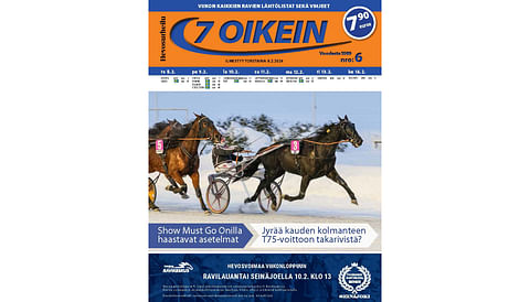 7 oikein -lehti ilmestyy torstaisin. Siinä julkaistaan kotimaan ravien käsiohjelmasivut torstaista seuraavaan keskiviikkoon. Lisäksi Ruotsin raveihin on käsiohjelmasivut päivän pääpeliin torstaista maanantaihin, ja näköislehdessä linkit tulostettaviin käsiohjelmasivuihin tiistain ja keskiviikon pääpeliin.