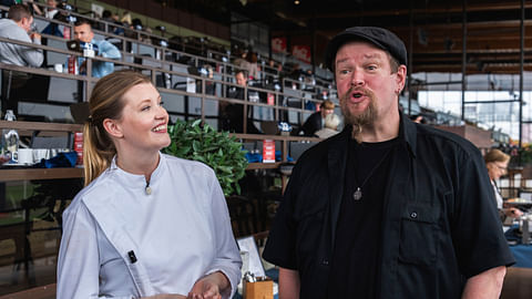Pipsa Hurmerinta hoitaa keittiön, Ville Haapasalo konseptoinnin ja markkinoinnin.