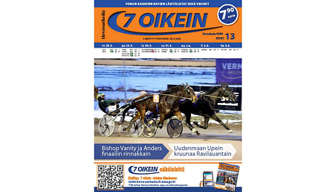 7 oikein -lehti ilmestyy torstaisin. Siinä julkaistaan kotimaan ravien käsiohjelmasivut torstaista seuraavaan keskiviikkoon. Lisäksi Ruotsin raveihin on käsiohjelmasivut päivän pääpeliin torstaista maanantaihin, ja näköislehdessä linkit tulostettaviin käsiohjelmasivuihin tiistain ja keskiviikon pääpeliin.