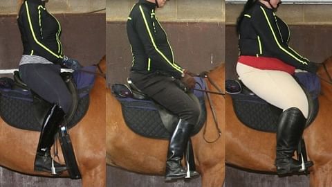 Kuva on tutkimuksesta The influence of rider: horse bodyweight ratio and rider-horse-saddle fit on equine gait and behaviour.