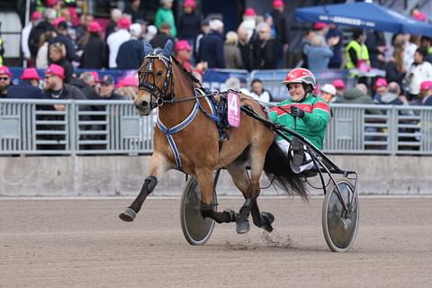 Ebba Handler ja Thyra Tyrann Lilla Elitloppetissa 2022.