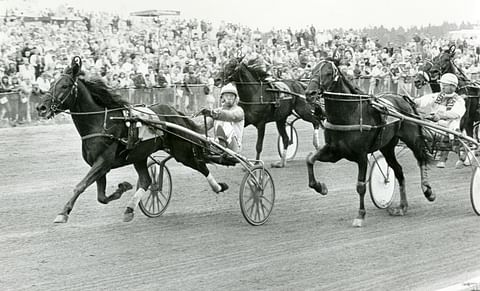 Einarsin ja Tapio Perttunen voittavat vuoden 1984 Suur-Hollolan ennen Pekka Korven Guiding Staria.