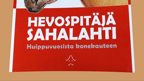 Kirjankansi Hevospitäjä Sahalahti - Huippuvuosista konekauteen