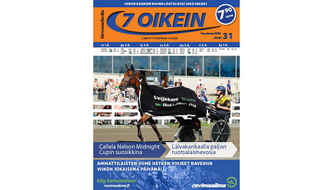 7 oikein -lehti ilmestyy torstaisin. Siinä julkaistaan kotimaan ravien käsiohjelmasivut torstaista seuraavaan keskiviikkoon. Lisäksi Ruotsin raveihin on käsiohjelmasivut päivän pääpeliin torstaista maanantaihin, ja näköislehdessä linkit tulostettaviin käsiohjelmasivuihin tiistain ja keskiviikon pääpeliin.