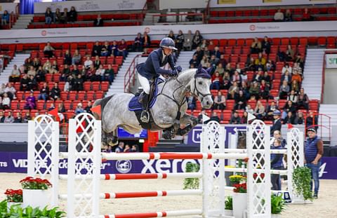 Vuoden talentti, kuusivuotias hollantilaistamma No Nonsense HX Susanna Granrothin ratsastamana. "Herkkä hevonen, josta on kuoriutunut nyt melkoinen kilpuri", summasi Granroth ratsastettavansa. 