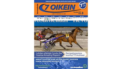 7 oikein -lehdessä julkaistaan manner-Suomen totoravien käsiohjelmasivut vihjeineen ja tallikommentteineen torstaista keskiviikkoon sekä Ruotsin päivän pääpelien kohdelähtöjen käsiohjelmasivut torstaista maanantaihin. Tilaajille lehti tulee torstaina ja irtonumeromyyntiin lehtipisteisiin perjantaina.
