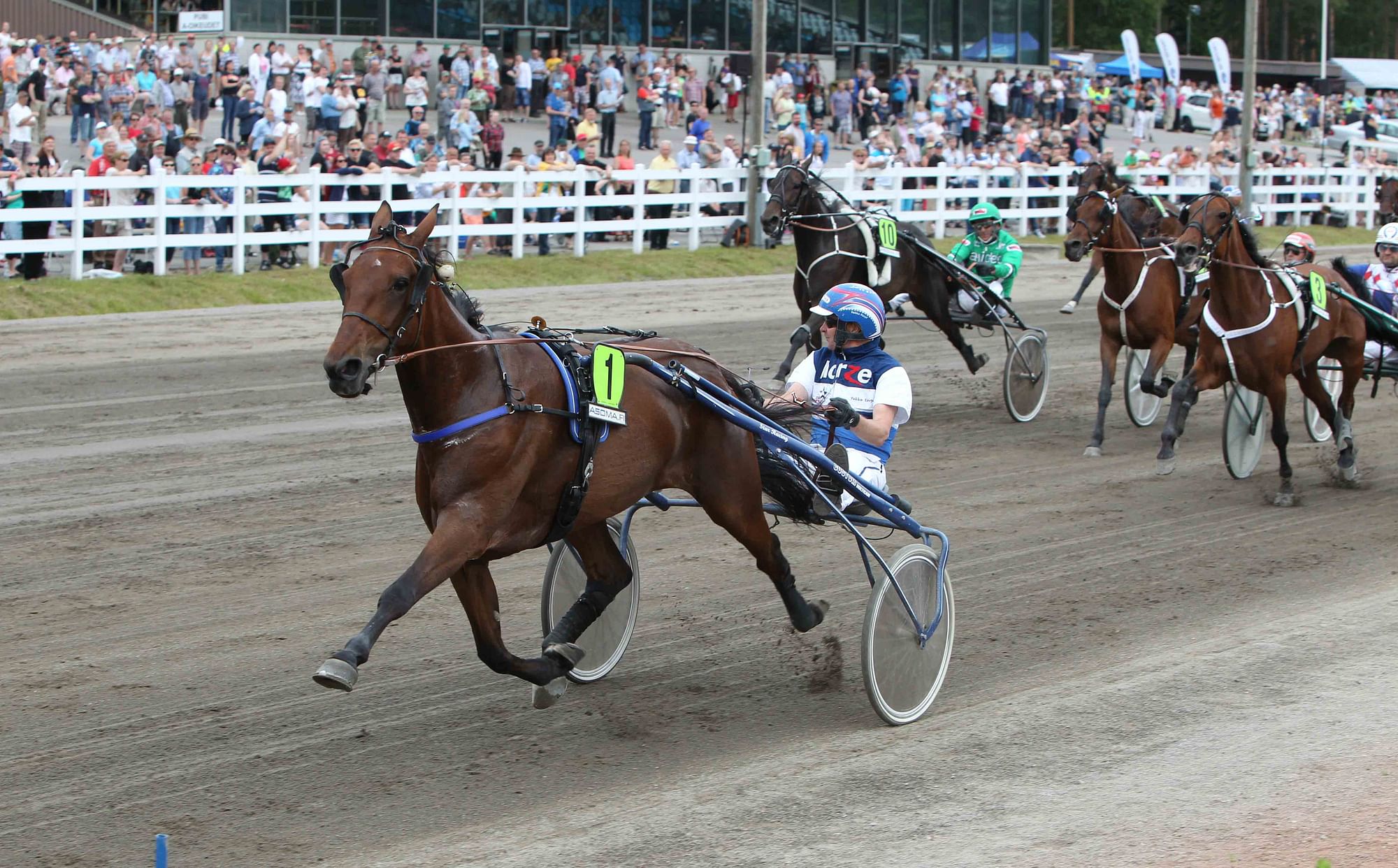 Kuvassa tuloksella 10,6a näin ylivoimaisesti kotimaan tammakerman Mikkelissä voittanut Twigs Voici tavoittelee EM-mitalia keskiviikkona Solvallassa.