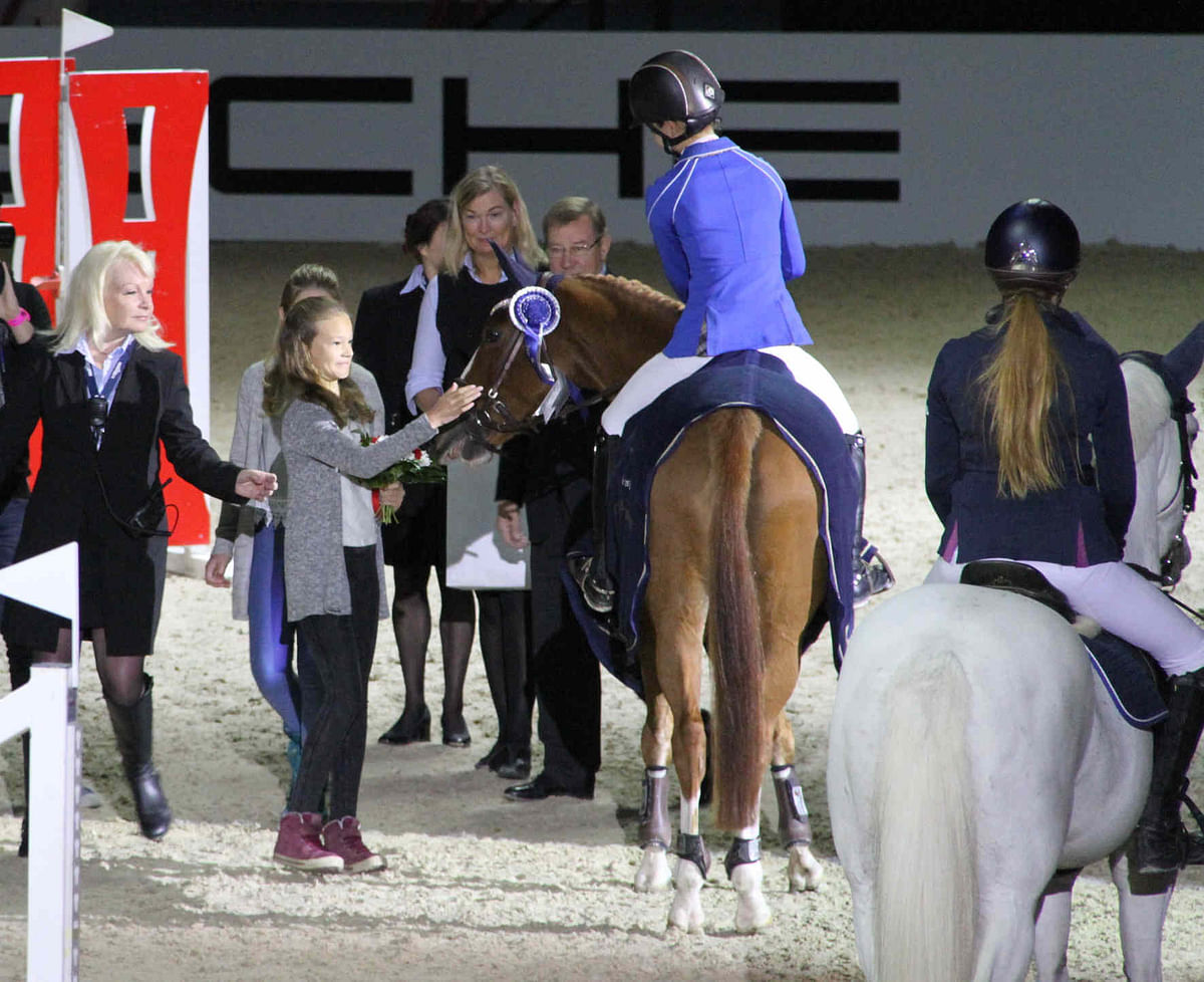 Aida Nyman voitti poniluokan.