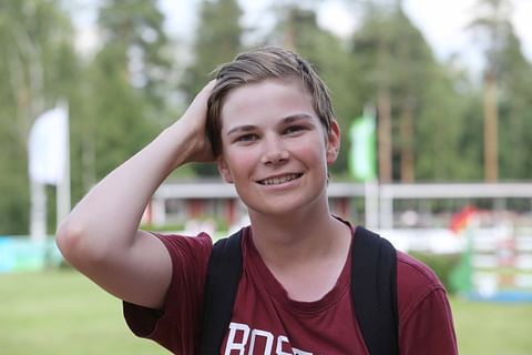 Sami Siltakorpi, 14, on tuleva nimi suomalaisessa kenttäratsastuksessa.
