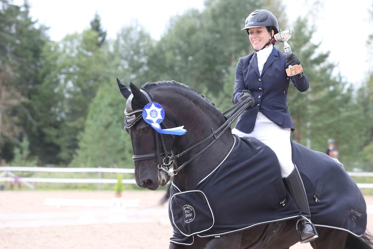 Milka Kovalainen sai osaavan opetusmestarin. 