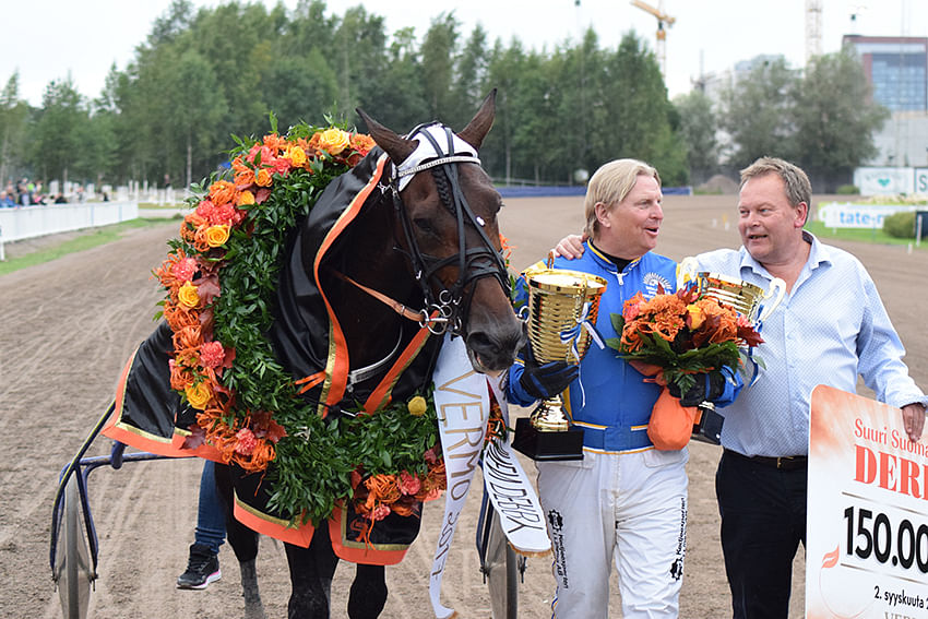 Benjamin Evo voitti Suuren Suomalaisen Derbyn Vermossa vuonna 2017. 