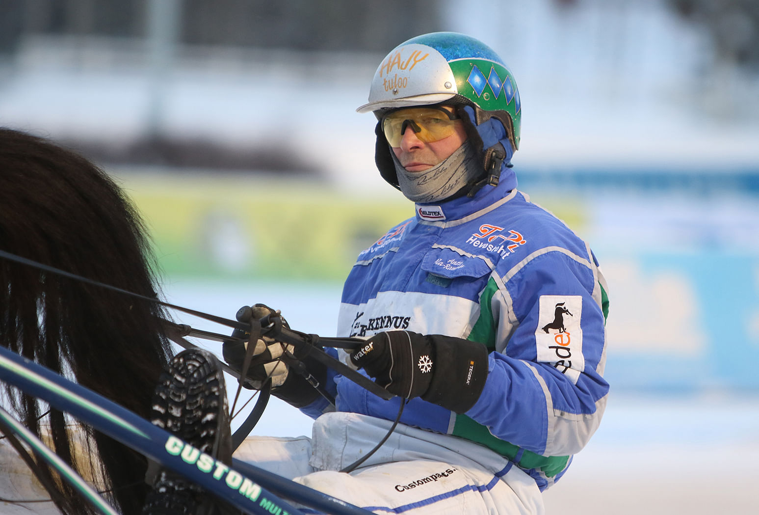 Antti Ala-Rantala jäi kolarissa hevosen alle.