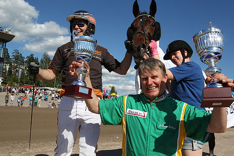 Erkki-Pekka Mäkisen valmentama Demi de Veluwe juoksi urallaan yli 137 000 euron voittosumman ja ennätyksen 11,7a.