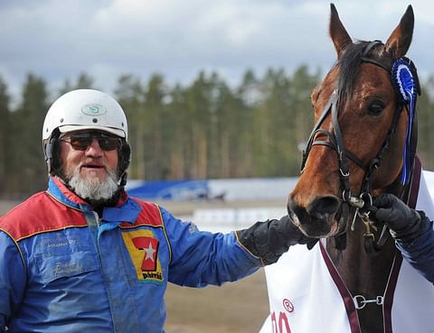 Pekka Korhonen asetettiin kilpailukieltoon vuodeksi. Kuvan hevonen ei liity tapaukseen. Kuva: Elina Paavola