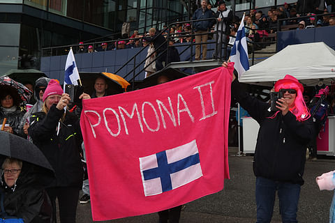 Pomona II piti Suomen lippua korkealla Elitloppet-raveissa tänäkin vuonna. Kuva: Jarno Unkuri.