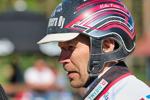 Mika Forss ajoi Tippy Grainin voittoon. Kuva: Anu Leppänen