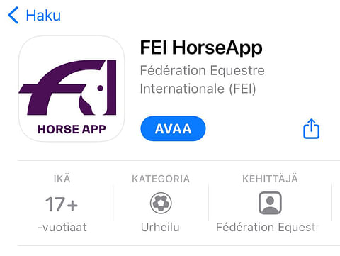 FEI HorseApp.
