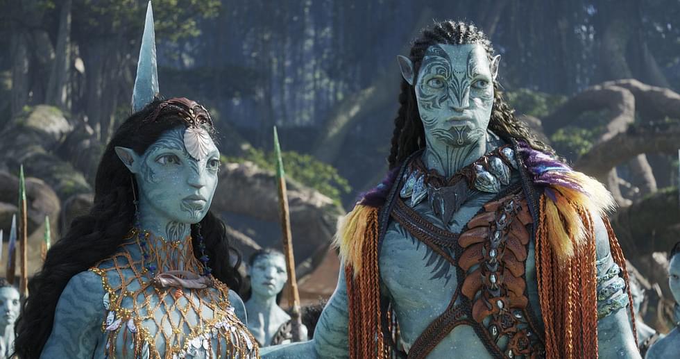 Ronal (Kate Winslet) ja Tonowari (Cliff Curtis) johtavat Metkayina-klaania Avatar-elokuvan uudessa jatko-osassa.