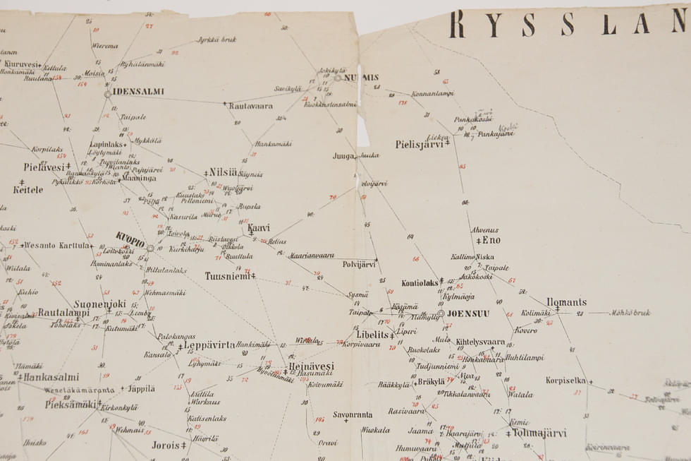 Lieksa on mainittuna  Pielisen museossa olevalla kartalla vuonna 1877.