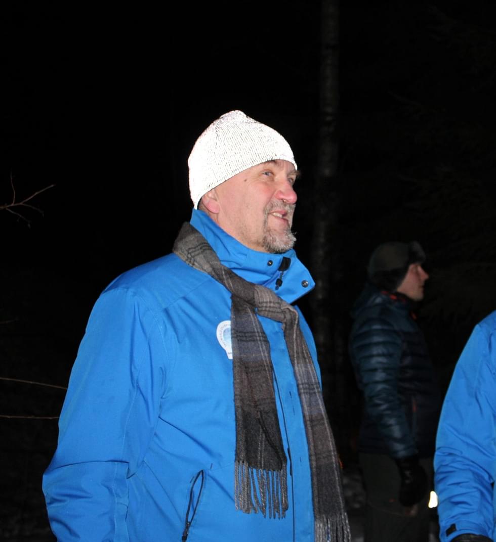 Seppo Eskelinen osallistui Uudenvuoden tulet -tapahtumaan Vuonislahdessa lauantaina.