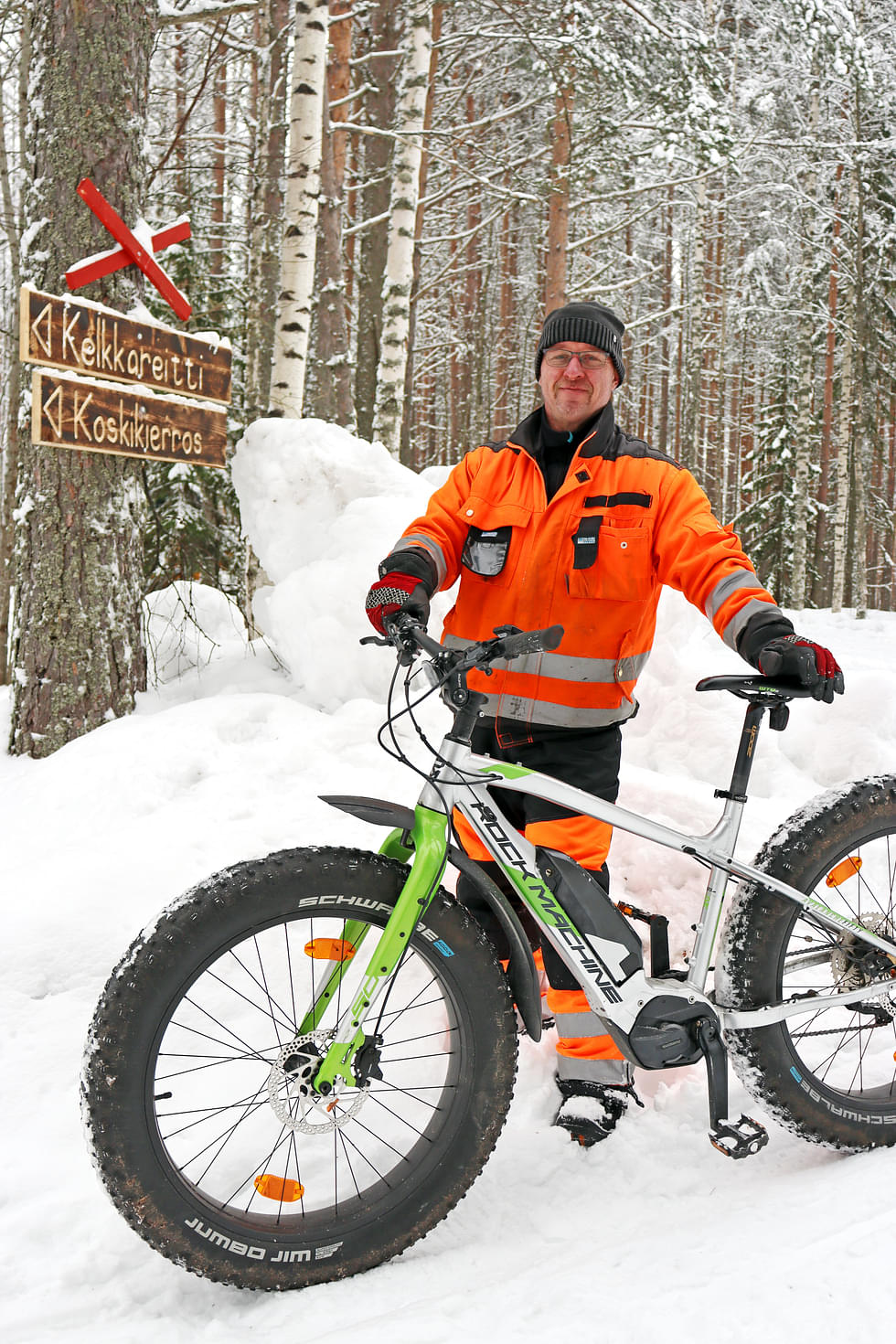 Jarkko Peltolan mukaan Koskikierrokselle pyöräilemään mielivän kannattaa valita ajopeliksi fatbike.