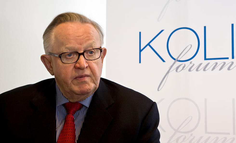 Presidentti Martti Ahtisaari oli mukana Koli Forumissa vuonna 2009.