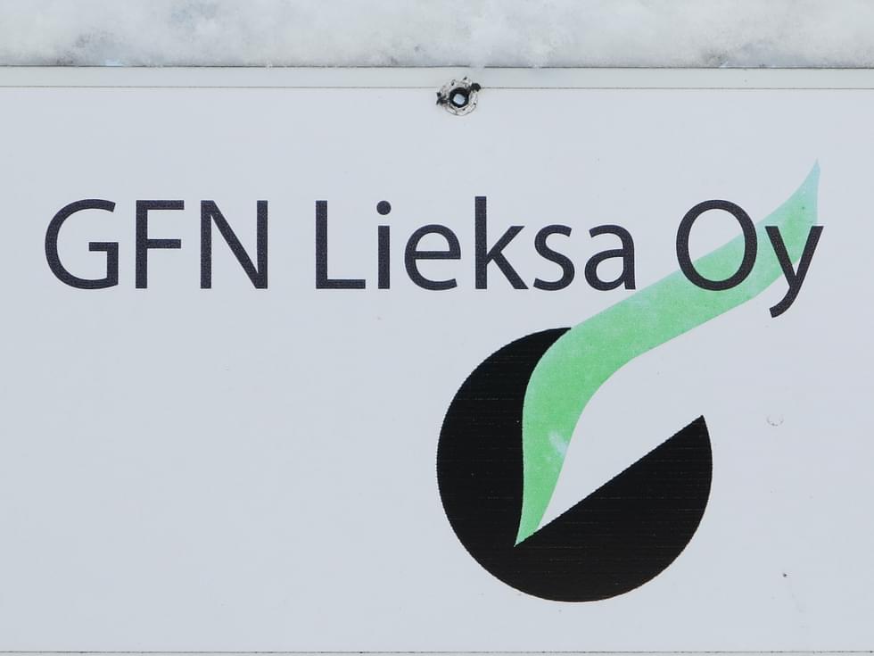 GFN Lieksa oy:n yrityslogo viittaa uusiutuvaan energiaan.