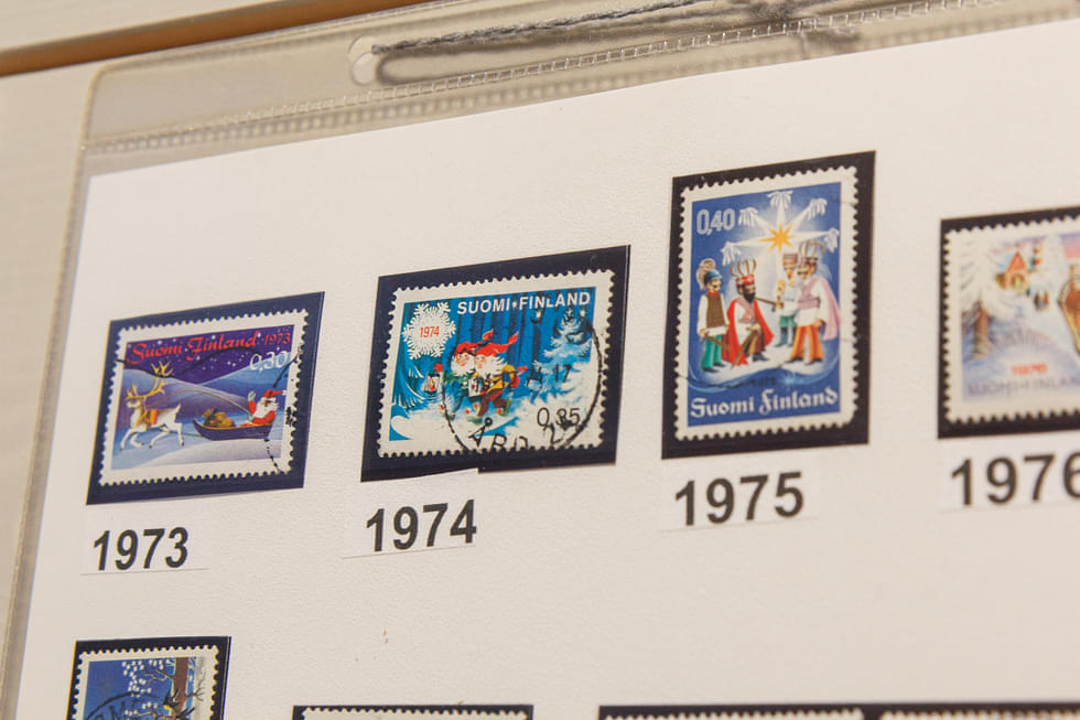 Ensimmäiset joulupostimerkit julkaistiin 1970-luvulla.